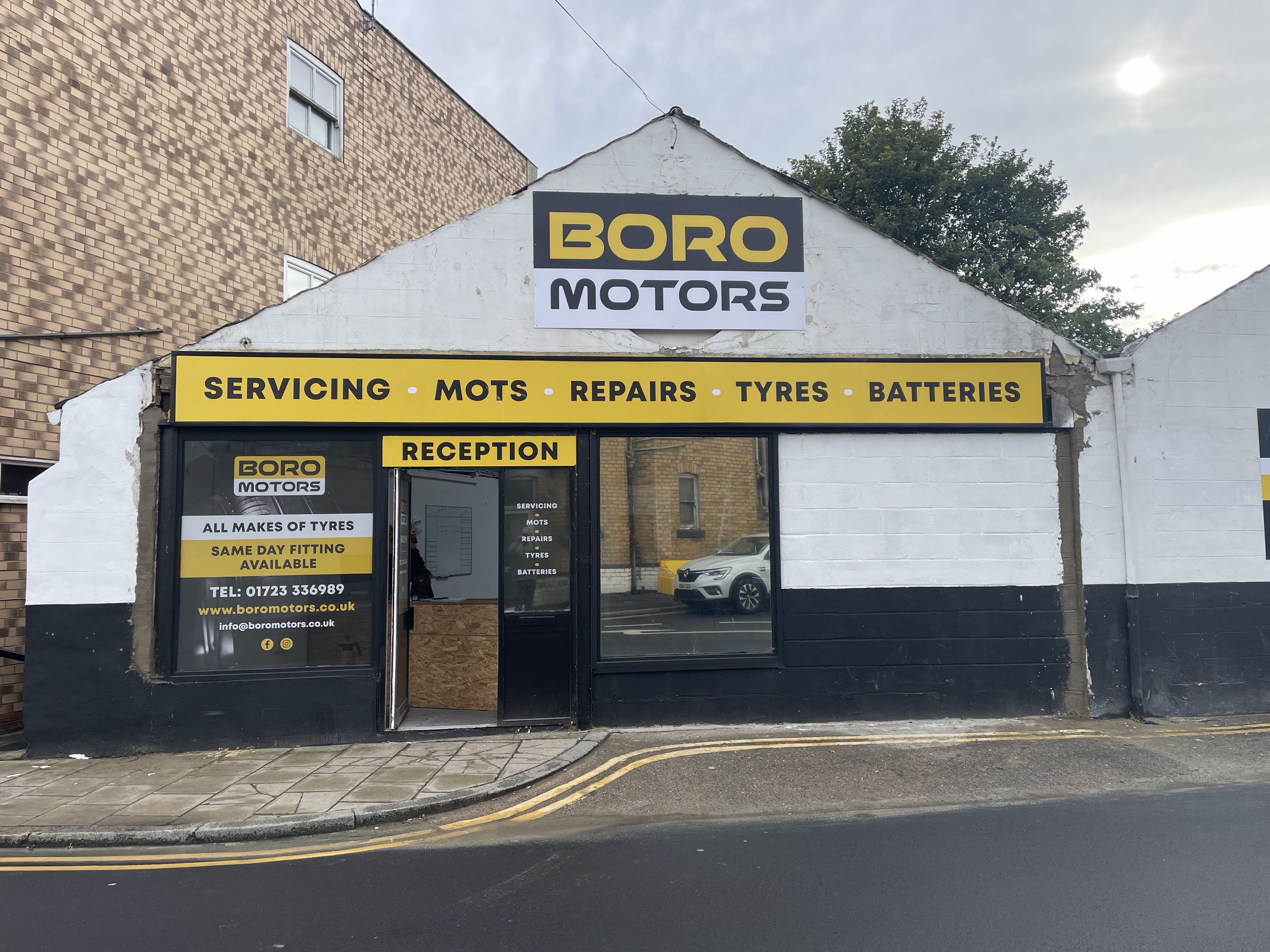 Boro Motors during works
